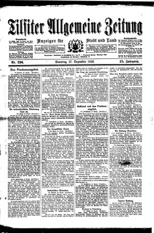 Tilsiter allgemeine Zeitung vom 17.12.1916