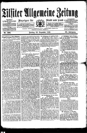 Tilsiter allgemeine Zeitung on Dec 22, 1916
