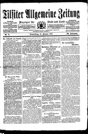 Tilsiter allgemeine Zeitung vom 11.01.1917