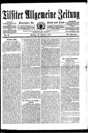 Tilsiter allgemeine Zeitung vom 12.01.1917