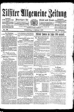 Tilsiter allgemeine Zeitung vom 01.02.1917