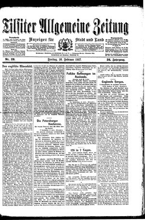 Tilsiter allgemeine Zeitung vom 16.02.1917
