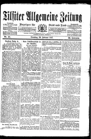 Tilsiter allgemeine Zeitung vom 20.02.1917