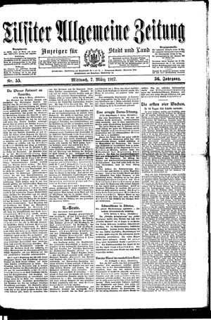 Tilsiter allgemeine Zeitung vom 07.03.1917