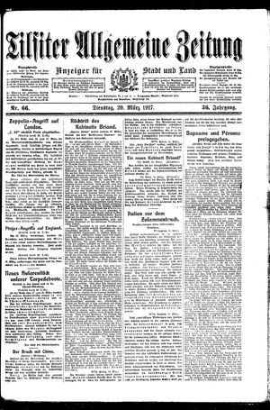 Tilsiter allgemeine Zeitung vom 20.03.1917