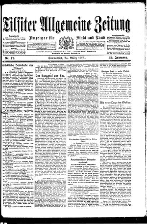 Tilsiter allgemeine Zeitung on Mar 24, 1917