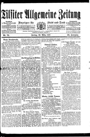 Tilsiter allgemeine Zeitung vom 30.03.1917