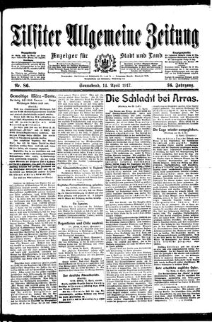 Tilsiter allgemeine Zeitung on Apr 14, 1917