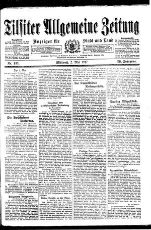 Tilsiter allgemeine Zeitung vom 02.05.1917
