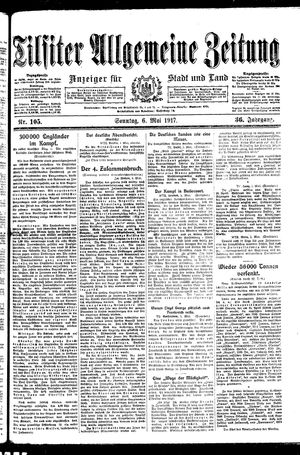 Tilsiter allgemeine Zeitung vom 06.05.1917