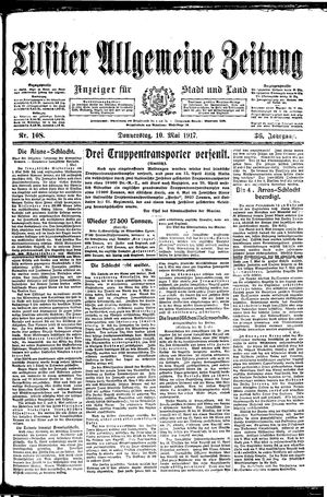 Tilsiter allgemeine Zeitung vom 10.05.1917