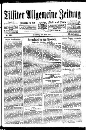 Tilsiter allgemeine Zeitung vom 13.05.1917