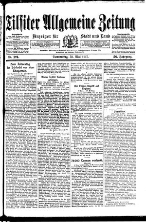 Tilsiter allgemeine Zeitung vom 31.05.1917