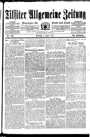 Tilsiter allgemeine Zeitung vom 01.06.1917