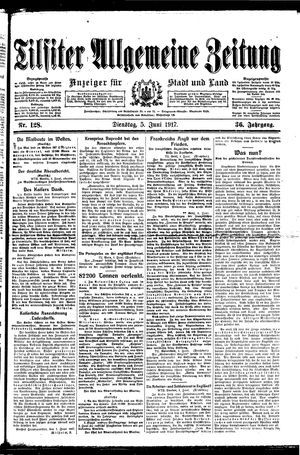 Tilsiter allgemeine Zeitung vom 05.06.1917