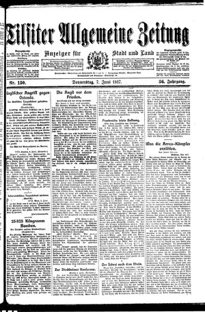 Tilsiter allgemeine Zeitung vom 07.06.1917