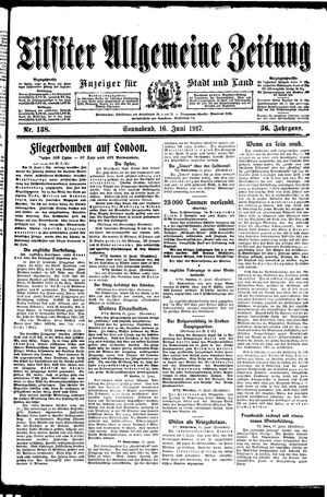 Tilsiter allgemeine Zeitung vom 16.06.1917