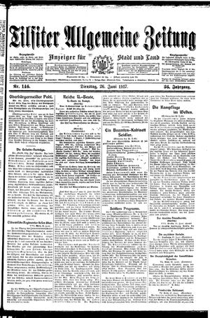 Tilsiter allgemeine Zeitung vom 26.06.1917