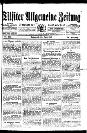Tilsiter allgemeine Zeitung vom 30.06.1917
