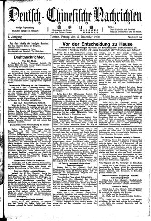 Deutsch-chinesische Nachrichten vom 05.12.1930