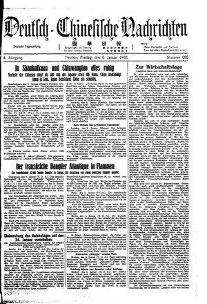 Deutsch-chinesische Nachrichten vom 06.01.1933