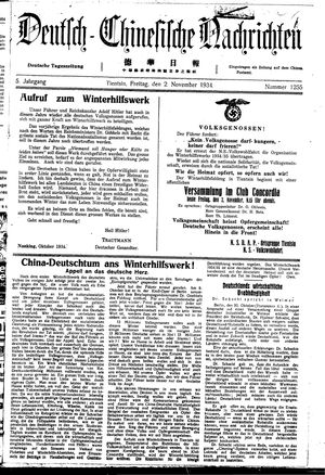 Deutsch-chinesische Nachrichten on Nov 2, 1934