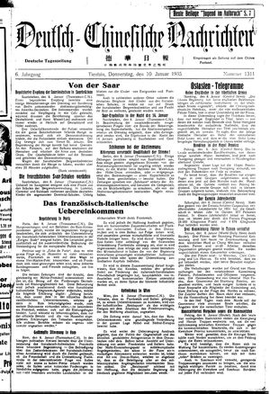 Deutsch-chinesische Nachrichten vom 10.01.1935