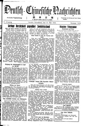 Deutsch-chinesische Nachrichten vom 11.05.1935