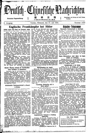Deutsch-chinesische Nachrichten on Jul 17, 1935