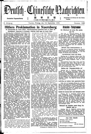 Deutsch-chinesische Nachrichten vom 13.09.1935