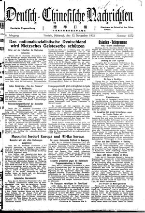 Deutsch-chinesische Nachrichten vom 13.11.1935