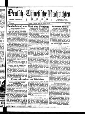Deutsch-chinesische Nachrichten on Jan 31, 1936