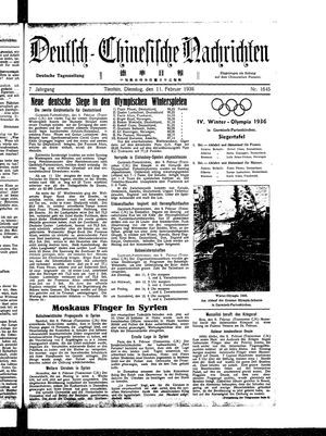 Deutsch-chinesische Nachrichten on Feb 11, 1936