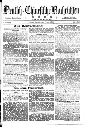 Deutsch-chinesische Nachrichten vom 07.06.1936