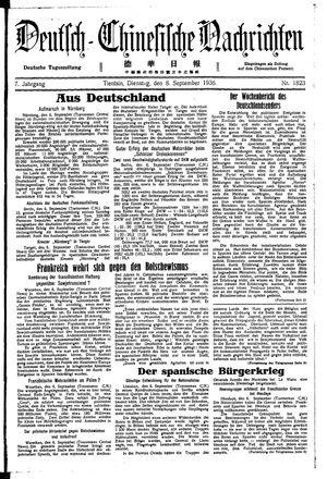 Deutsch-chinesische Nachrichten vom 08.09.1936
