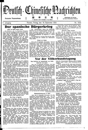 Deutsch-chinesische Nachrichten vom 18.09.1936