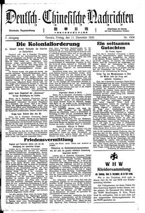 Deutsch-chinesische Nachrichten on Dec 11, 1936