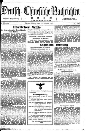 Deutsch-chinesische Nachrichten vom 19.02.1937