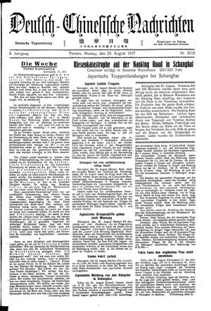 Deutsch-chinesische Nachrichten vom 23.08.1937