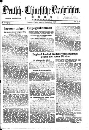 Deutsch-chinesische Nachrichten on Sep 3, 1937