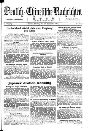 Deutsch-chinesische Nachrichten vom 20.09.1937