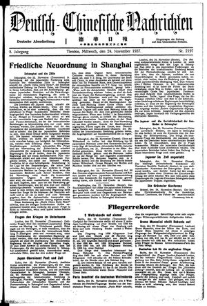 Deutsch-chinesische Nachrichten on Nov 24, 1937