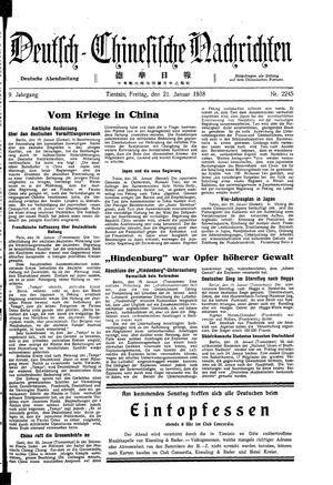 Deutsch-chinesische Nachrichten vom 21.01.1938