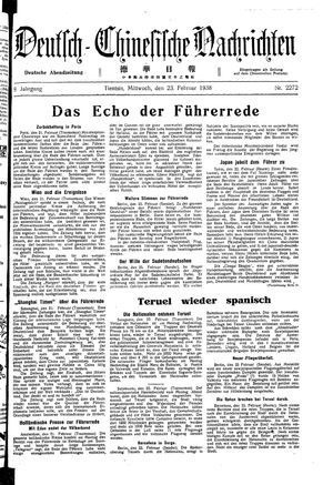 Deutsch-chinesische Nachrichten vom 23.02.1938