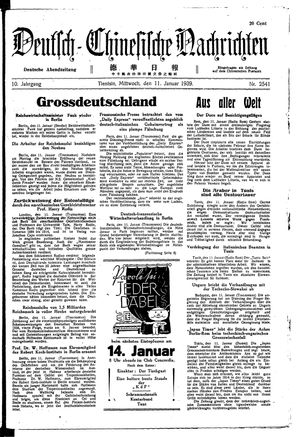 Deutsch-chinesische Nachrichten vom 11.01.1939