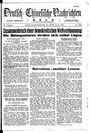 Deutsch-chinesische Nachrichten vom 28.01.1939