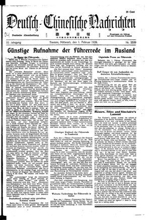 Deutsch-chinesische Nachrichten vom 01.02.1939