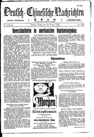 Deutsch-chinesische Nachrichten vom 24.02.1939