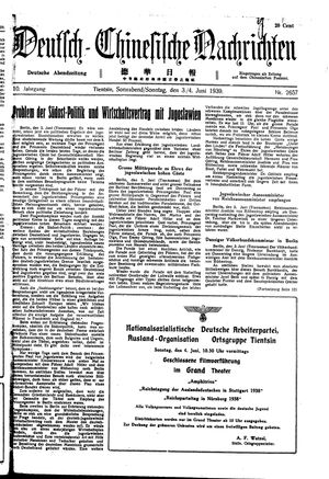 Deutsch-chinesische Nachrichten on Jun 3, 1939