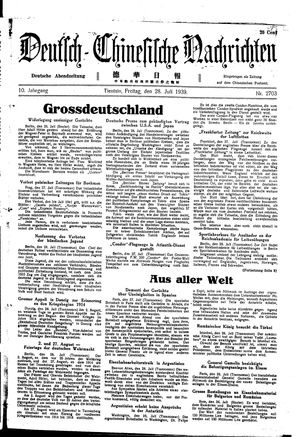 Deutsch-chinesische Nachrichten vom 28.07.1939
